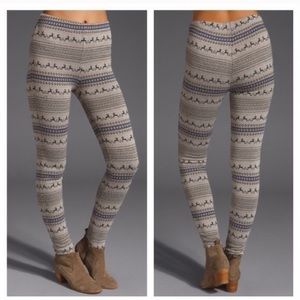 Free People Gray Reindeer Legging